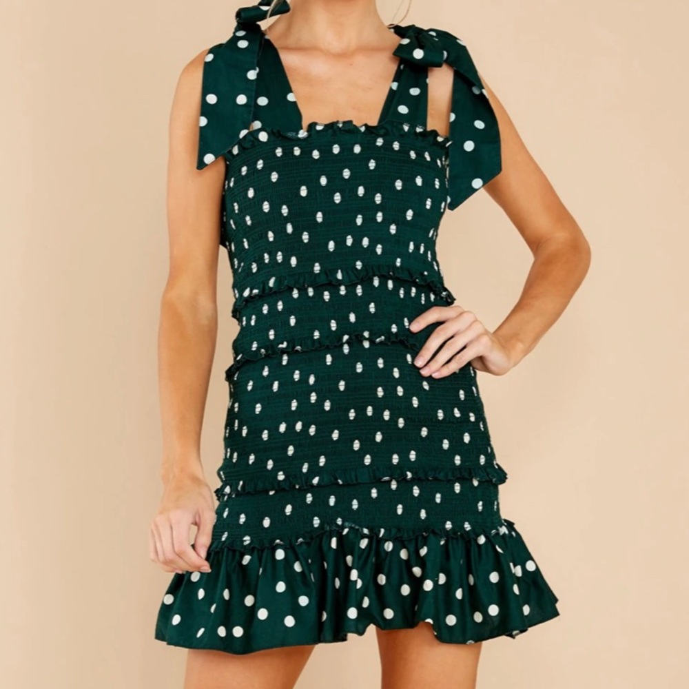 Green Polka Dot Dress